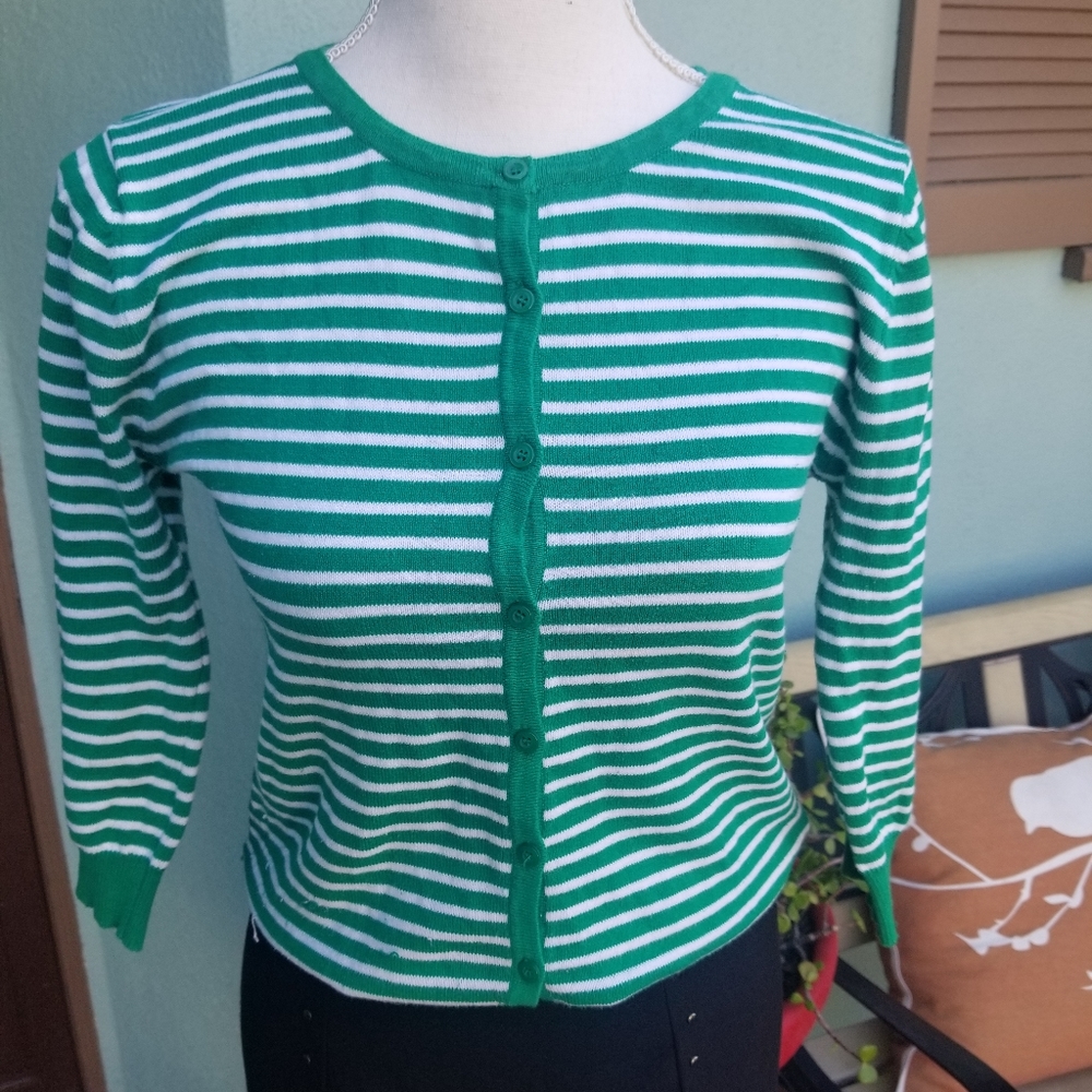 Stripped Cardigan